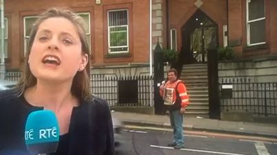 VIDEO: Man eats ice cream during Six One broadcast and does not give a f**k