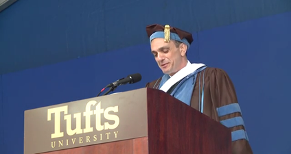 VIDEO: Simpsons star Hank Azaria addresses graduating class in character