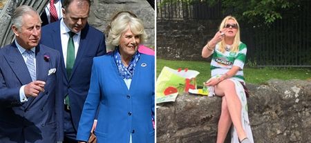 PICS: Two protesters in Donegal made their feelings known about Prince Charles’ visit