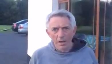 VIDEO: This gentleman mowing the lawn and taunting his dad is Straight Outta Tralee