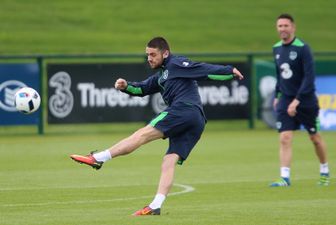 PIC: These Irish fans had this great Robbie Brady flag stolen at the Ireland match, they want it back