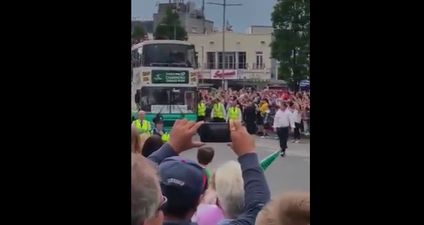 VIDEO: Eyre Square was absolutely packed to welcome Connacht’s rugby heroes home