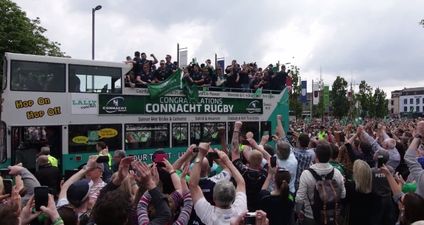 VIDEO: This Connacht fan’s time-lapse clip of the players’ homecoming in Galway is superb