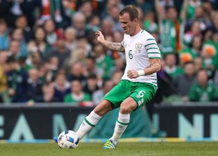 PIC: Irish lads travelling to the Euros have the best Glenn Whelan flag we’ve seen yet