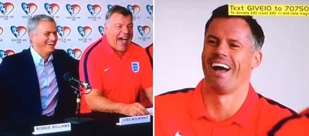 VIDEO: Jose Mourinho had the mickey taken out of him and Carragher had a good laugh at it