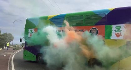 WATCH: The greatest Irish fan bus ever seen is in Rosslare and ready to head to France