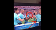 VIDEO: Referee and assistants produced a cringeworthy fist bump before the England game