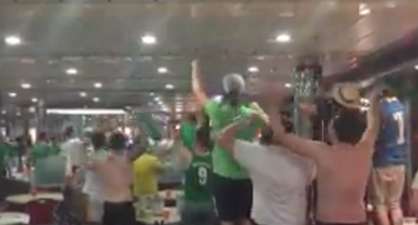 VIDEO: There was quite a reaction among Irish fans to Russia’s goal against England
