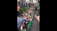 VIDEO: Irish fans block road in France with epic ‘Rock the Boat’ crowd-surf