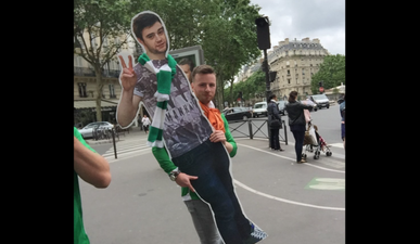 PICS: Fans go to great lengths for friend who couldn’t attend the Euros