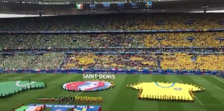 WATCH: Ireland fans deliver rousing rendition of Amhrán na bhFiann at the Stade de France