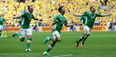 WATCH: The Stade de France erupts as Wes Hoolahan gives Ireland the lead