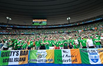 PIC: The ‘I’m supposed to be in school’ Irish flag of the day from Euro 2016