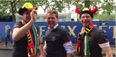 WATCH: These Belgium fans must be closet Irish supporters with jerseys like these