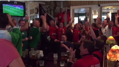 WATCH: Irish and Belgian fans have passionate sing-off in Bordeaux bar