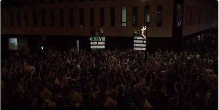 WATCH: The streets of Bordeaux are absolutely rammed with Irish fans tonight