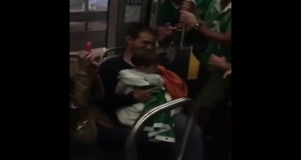 VIDEO: Loads of Irish fans sing lullabies to a French baby on a Bordeaux train