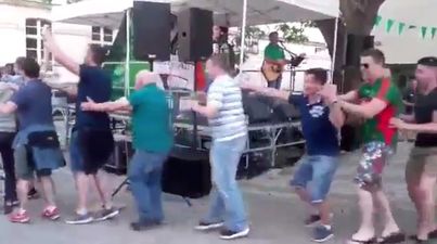 WATCH: Irish fans dance in conga line to ‘Always Look on the Bright Side of Life’ in La Rochelle