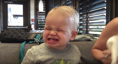WATCH: This baby can’t stop eating cranberries even though he hates them
