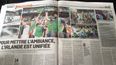 PICS: L’Equipe have dedicated two whole pages to Ireland’s fans