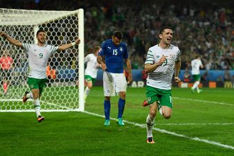 VIDEO: Irish dad throws his zimmerframe in the air after Robbie Brady’s goal
