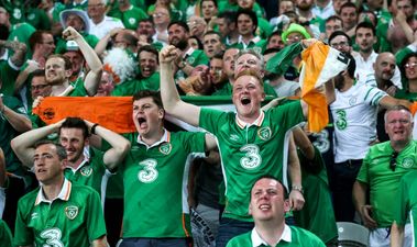 VIDEO: The Irish fans have stayed behind in the stadium to belt out The Fields Of Athenry