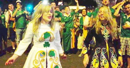 VIDEO: These two Irish girls Riverdanced their way to glory at the Ireland celebrations in Lille