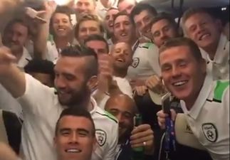 WATCH: Robbie Keane’s clip of the Irish players celebrating on the team bus will make you smile