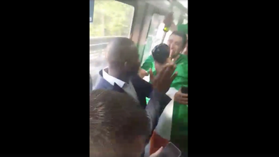 WATCH: Irish fans celebrate lone French man on the train to yesterday’s match