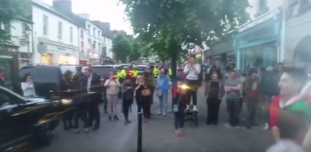 VIDEO: Joe Biden and his Secret Service detail meet delirious Irish fans in Westport