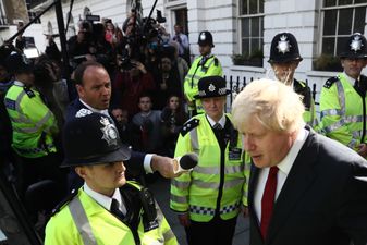 VIDEO: Crowds hurl abuse at Boris Johnson as he walks from his house to his car