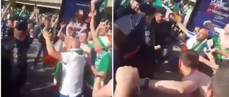 VIDEO: French police officers join in with Irish fans for this cracking singalong