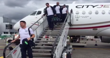 VIDEO: The Ireland heroes have arrived home to Dublin Airport
