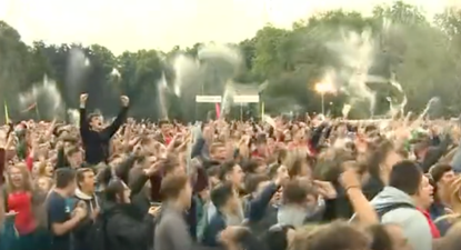 VIDEO: The moment Wales scored against Belgium, their fans went berserk
