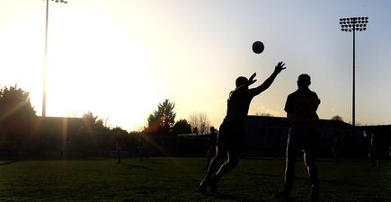 PIC: All GAA goalkeepers should wear the hat worn by this Junior B ‘keeper in Meath