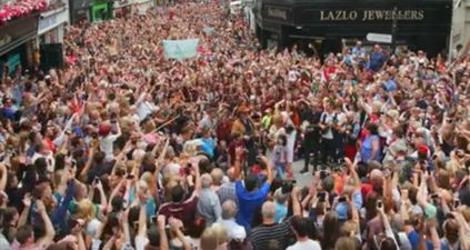 WATCH: Galway looks amazing in the official video for the biggest ever street performance of ‘Galway Girl’