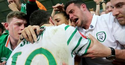 WATCH: Robbie Brady celebrating with his family the standout moment in UEFA thank you to Euro 2016 fans