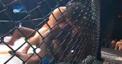 VIDEO: MMA fighter disrespects his own mother while in the middle of a fight