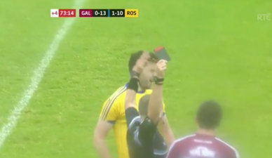 WATCH: Referee gets over enthusiastic, nearly takes out Roscommon player’s eye