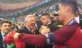 WATCH: Cristiano Ronaldo and Alex Ferguson share touching embrace after Portugal victory
