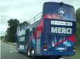VIDEO: An empty France victory parade bus makes the sad journey back to wherever it came from