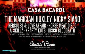 The excellent Casa Bacardi line-up for Electric Picnic has been announced