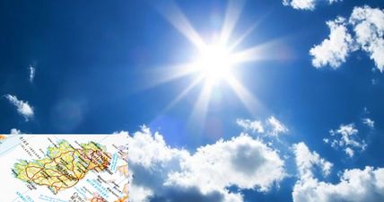 The hottest Irish county during this heatwave has been revealed