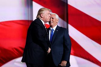 VIDEO: Donald Trump’s attempt to kiss Mike Pence is the worst thing we’ve ever seen