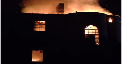 VIDEO: Fire brigade battles inferno at Cork’s historic Vernon Mount