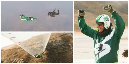 VIDEO: Watch this skydiver land a 25,000ft jump without a parachute