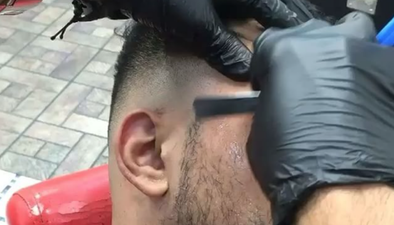 VIDEO: People watching this cut-throat shave are finding it oddly satisfying