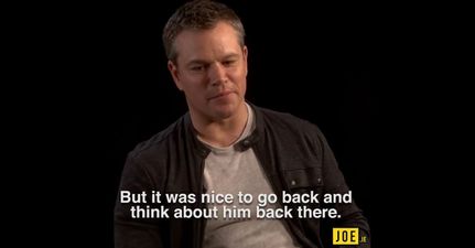 WATCH: Matt Damon on Robin Williams “crushing it” in the famous park bench scene in Good Will Hunting