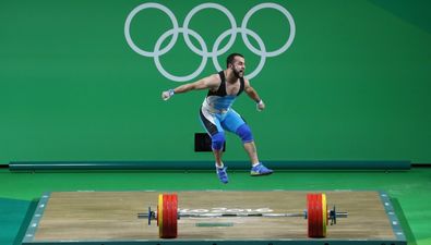 WATCH: Weightlifter produces great celebration after winning gold and setting world record