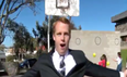 WATCH: Reporter nails trick shot on live television, his reaction is perfect